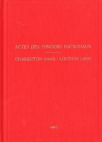 Actes des synodes nationaux