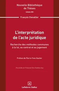L'interprétation de l'acte juridique