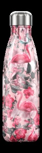 CHILLYS - Gourde isotherme 500ML  Flamingo tropical Chillys