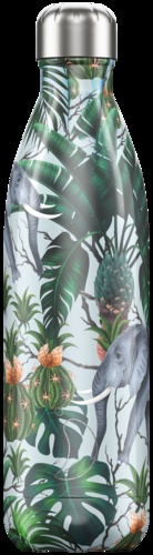 CHILLYS - Gourde isotherme 750ML  Elephan Tropical Chillys