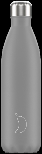 CHILLYS - Gourde isotherme 750ML  Grey Monochrome Chillys
