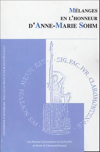 Mélanges en l'honneur de Anne-Marie Sohm