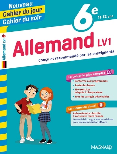 Cahier du jour/Cahier du soir Allemand LV1 6e + mémento  Edition 2019