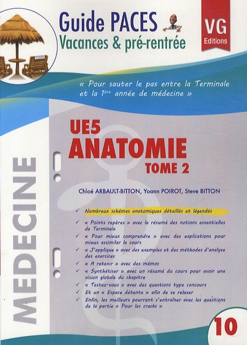 Chloé Arbault-Bitton et Yoann Poirot - UE5 Anatomie - Tome 2.