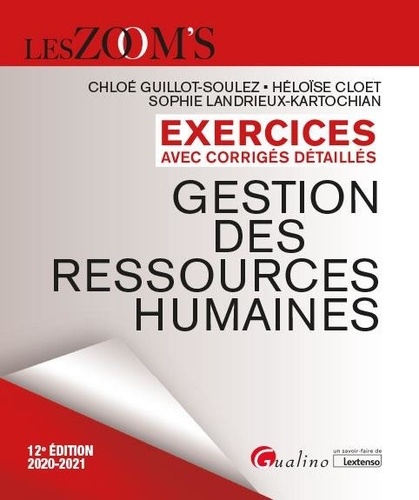 Gestion des ressources humaines. Exercices avec corrigés détaillés  Edition 2020-2021