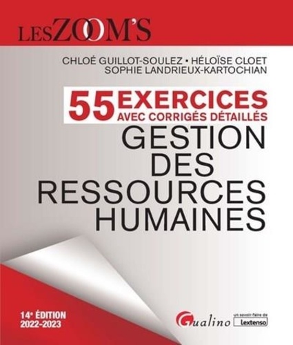 Gestion des ressources humaines. Exercices avec corrigés détaillés  Edition 2022-2023