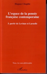 L'espace de la pensée française contemporaine