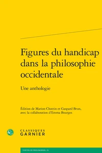 Figures du handicap dans la philosophie occidentale