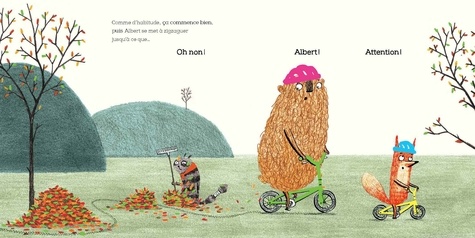 Oscar et Albert  Albert apprend à faire du vélo