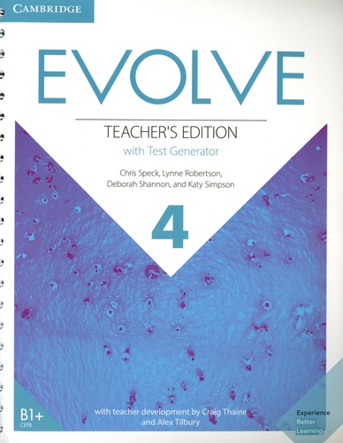 Evolve 4 B1. Teacher's Edition with Test Generator