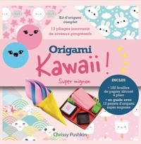 Chrissy Pushkin - Origami Kawaii ! - Super mignon. Avec 120 feuilles de papier décoré à plier, un guide avec 13 projets d'origami super mignons.