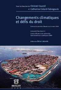 Christel Cournil et Catherine Colard-Fabregoule - Changements climatiques et défis du droit - Actes de la journée d'études du 24 mars 2009.