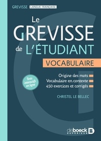 Christel Le Bellec - Le Grevisse de l'étudiant - Vocabulaire.
