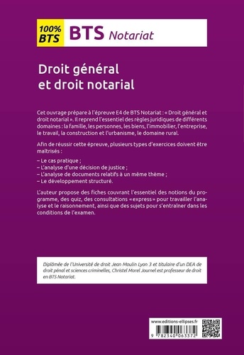Droit général et droit notarial BTS Notariat épreuve E4 3e édition