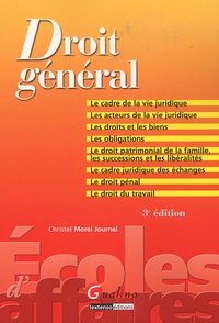 Christel Morel Journel - Droit général.