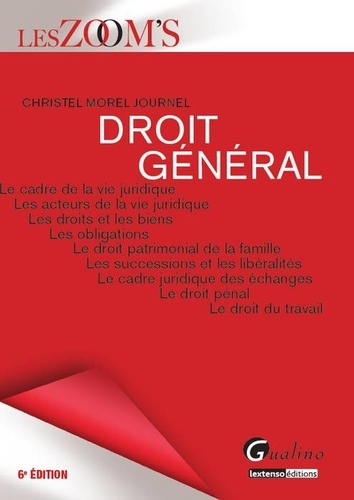 Christel Morel Journel - Droit général.