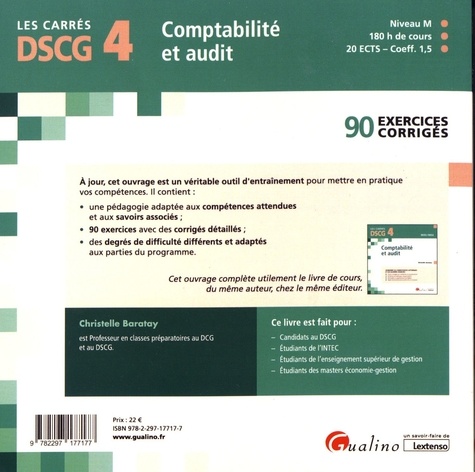 Comptabilité et audit DSCG 4. 90 exercices corrigés  Edition 2022-2023