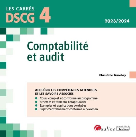 Comptabilité et audit DSCG 4  Edition 2023-2024