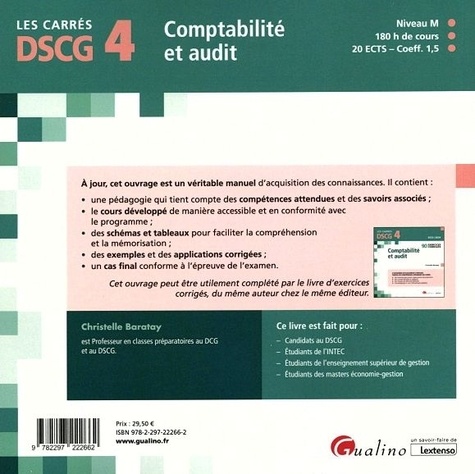 Comptabilité et audit DSCG 4  Edition 2023-2024