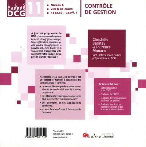 Contrôle de gestion DCG 11 9e édition