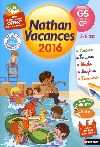 Christelle Chambon et Sandrine Guilloré-Chotard - Nathan vacances de la GS vers le CP 5/6 ans.