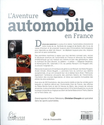 L'Aventure automobile en France. Avec des facs-similés exceptionnels