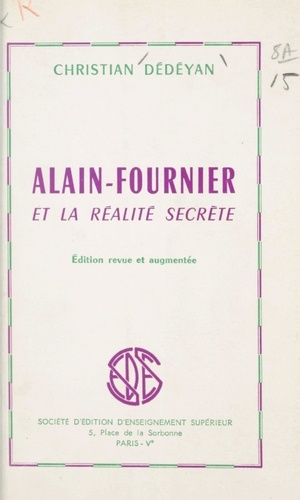 Alain-Fournier et la réalité secrète