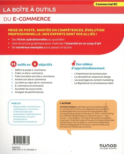 La boîte à outils du e-commerce. 55 outils clés en main et 4 vidéos d'approfondissement 2e édition