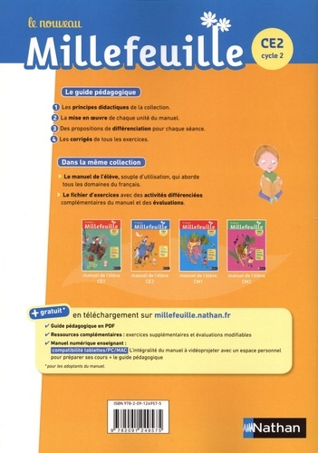Le nouveau Millefeuille CE2 cycle 2. Guide pédagogique  Edition 2019