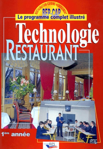 Christian Ferret - Technologie restaurant - 1ère année.