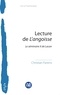 Christian Fierens - Lecture de L’angoisse - Le séminaire X de Lacan.