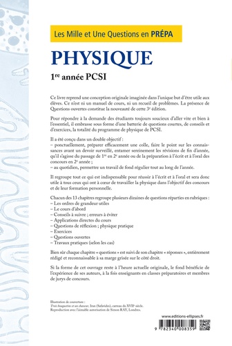 Les Mille et Une questions de la physique en prépa 1re année PCSI 3e édition revue et corrigée