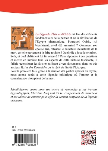 La légende d'Isis et Osiris. Ou la victoire de l’Amour sur la mort