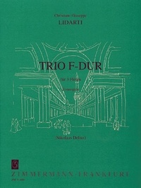 Christian joseph Lidarti - Trio en fa majeur - 3 flutes. Partition et parties..