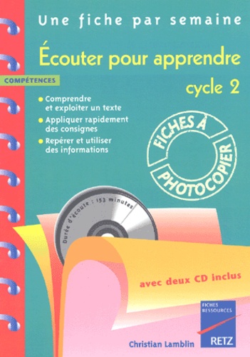 Christian Lamblin - Ecouter pour apprendre Cycle 2. 2 CD audio