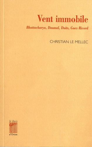 Christian Le Mellec - Vent immobile - A propos de Lokenath Bhattacharya, René Daumal, Charles Duits, Christian Gabriel / le Guez Ricord.