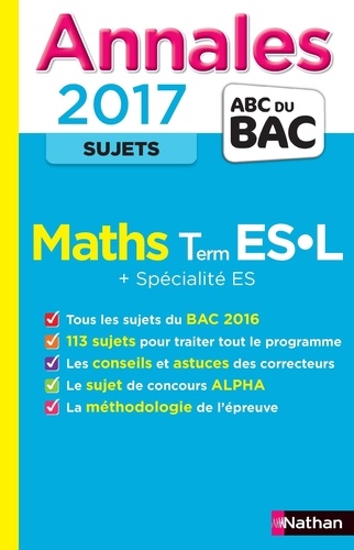 Christian Lixi - Les Annales du BAC Maths Terminales ES-L - Non corrigé.