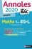 Mathématiques Tle ES-L + spécialité ES. Sujets  Edition 2020
