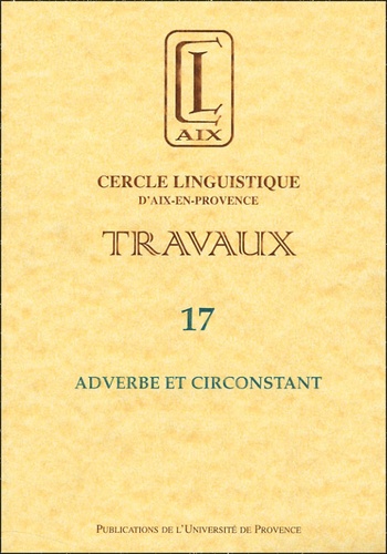 Christian Touratier - Adverbe et circonstant.