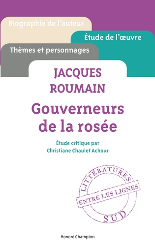 Christiane Chaulet-Achour - Jacques Roumain, Gouverneurs de la rosée.