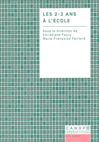 Les 2-3 ans à l'école