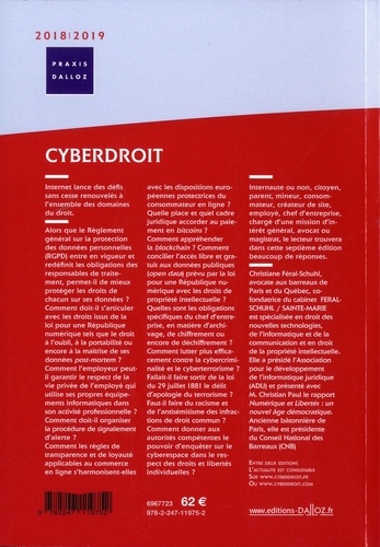 Cyberdroit. Le droit à l'épreuve de l'internet  Edition 2018-2019