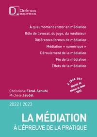 Christiane Féral-Schuhl et Michèle Jaudel - La médiation - A l'épreuve de la pratique.