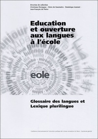 Christiane Perregaux - Education et ouverture aux langues à l'école - Glossaire des langues et lexique plurilingue.