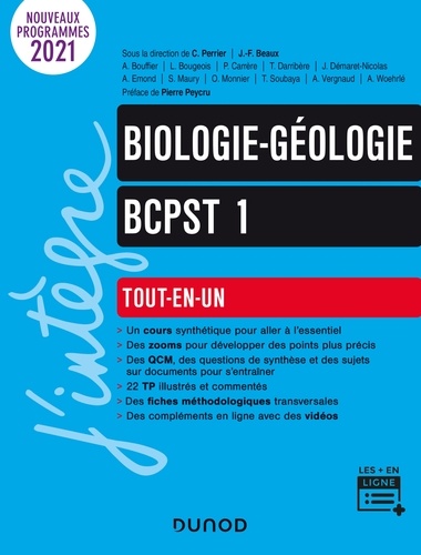 Christiane Perrier et Jean-François Beaux - Biologie-Géologie tout-en-un BCPST 1re année.