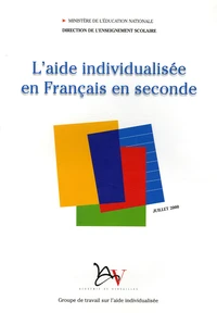 L'aide individualisée en français en seconde