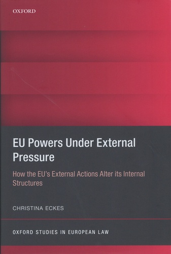 EU Powers Under External Pressure. How the EU's External Actions Alter its Internal Structures