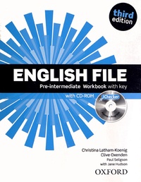Christina Latham-Koenig et Clive Oxenden - English File Pre-intermediaire Workbook with key. 1 Cédérom