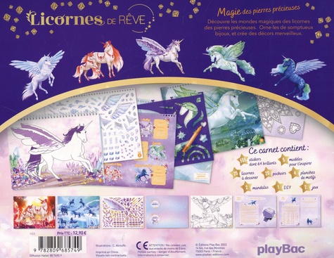 Licornes de rêve. Magie des pierres précieuses, 500 stickers