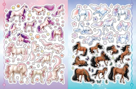 Mes stickers chevaux merveilleux
